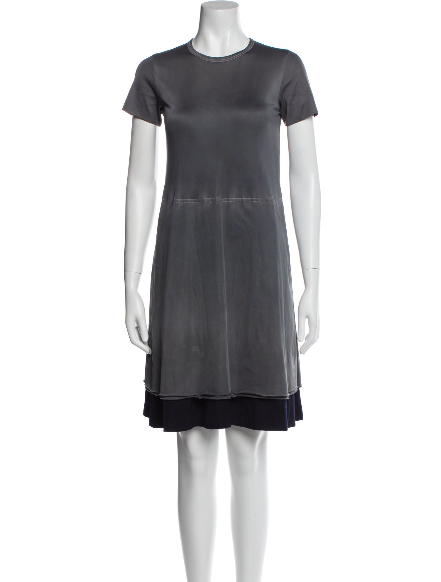 Comme des Garçons Crew Neck Knee-Length Dress