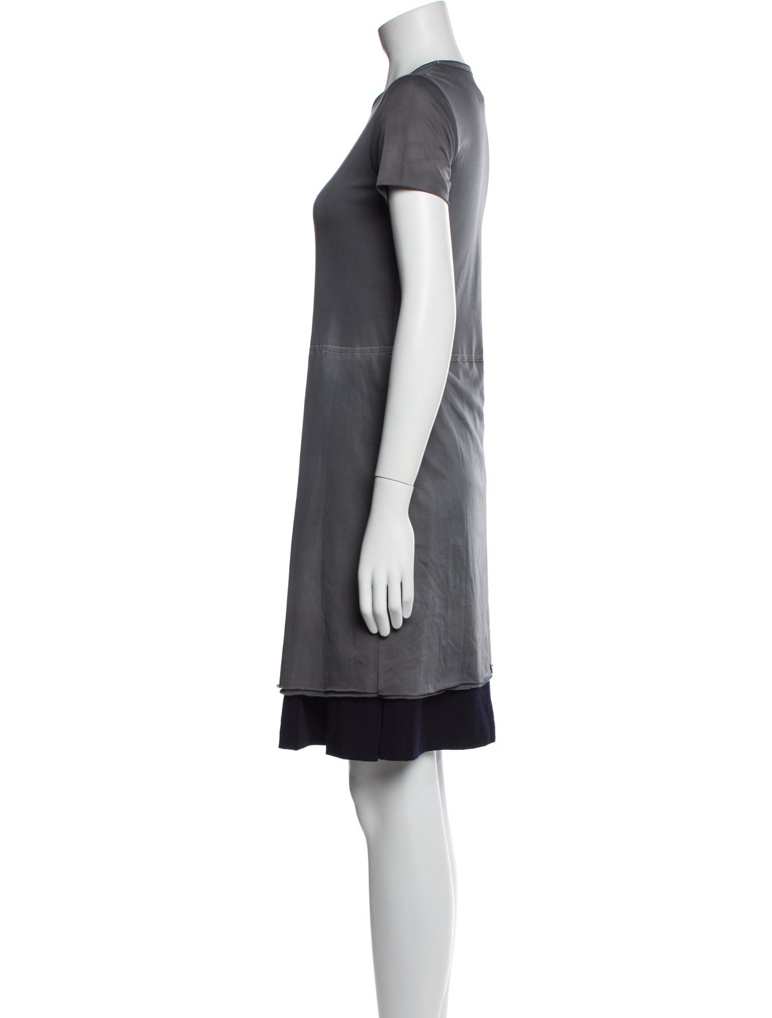 Comme des Garçons Crew Neck Knee-Length Dress