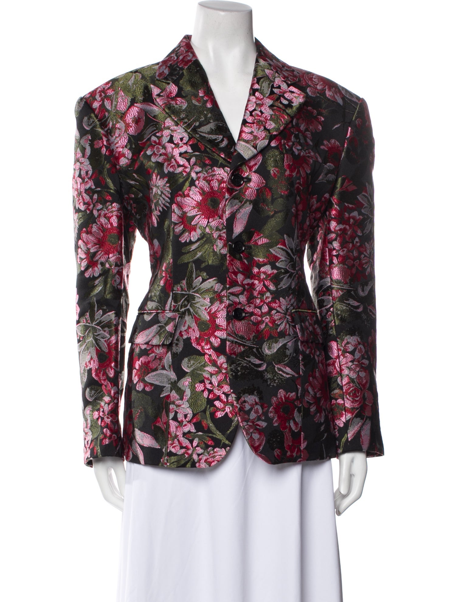 Comme des Garçons Floral Print Blazer