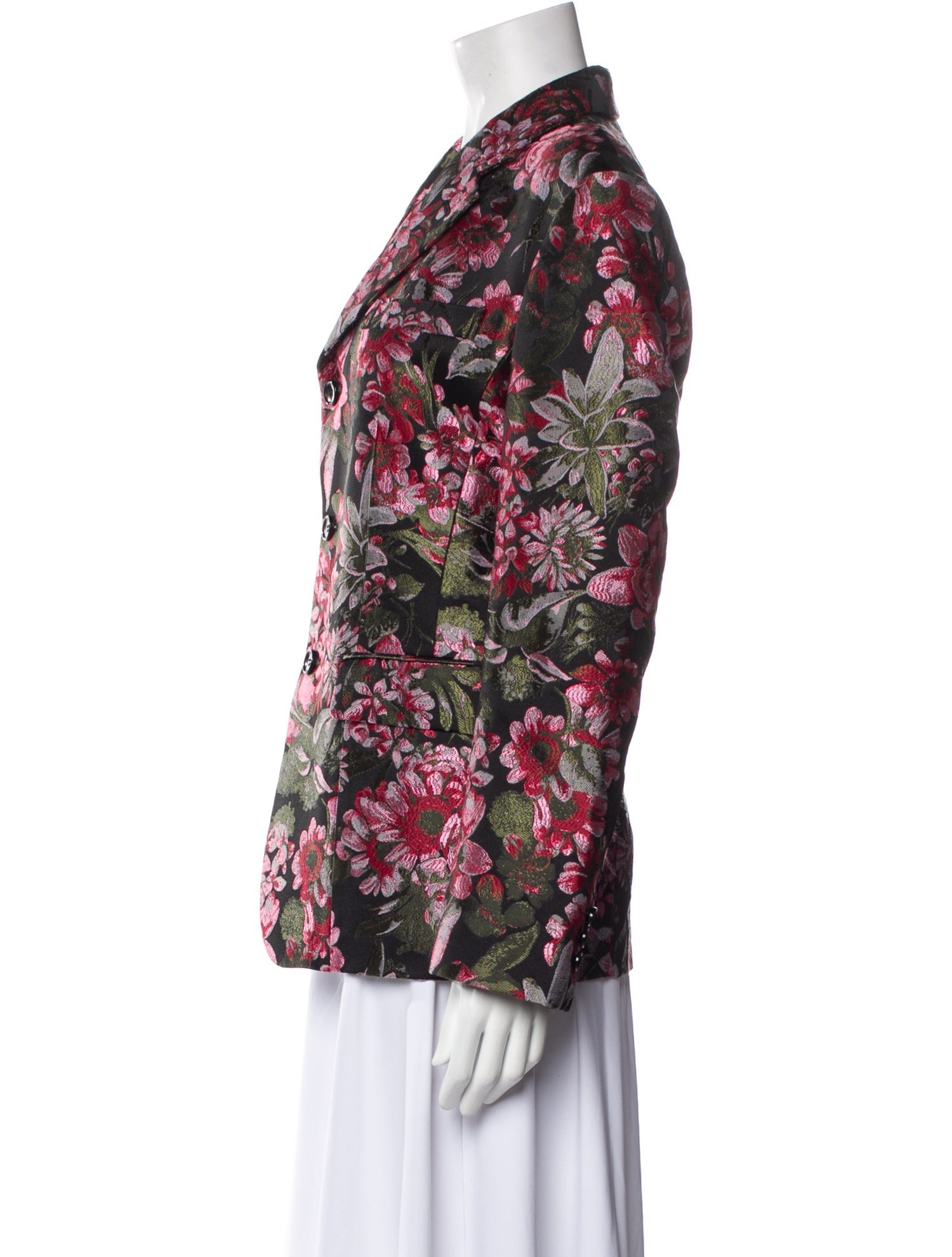 Comme des Garçons Floral Print Blazer