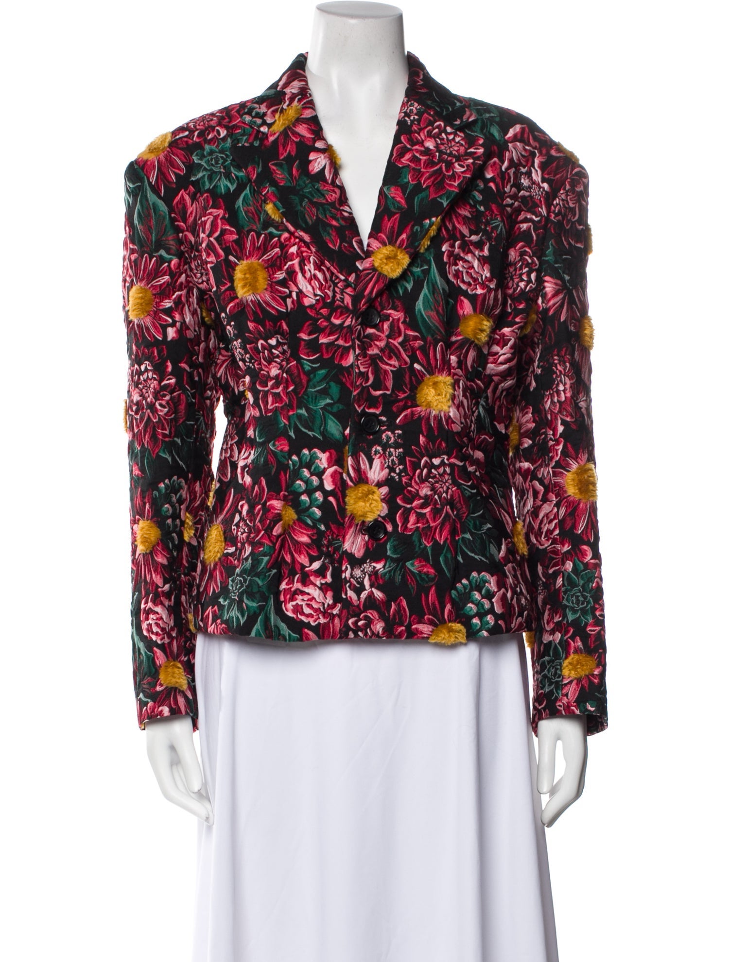 Comme des Garçons Floral Print Blazer
