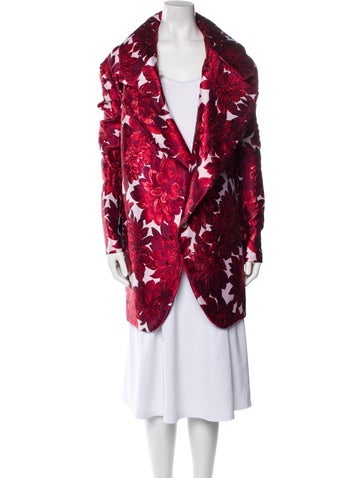 Comme des Garçons Jackets Floral Print Vest L