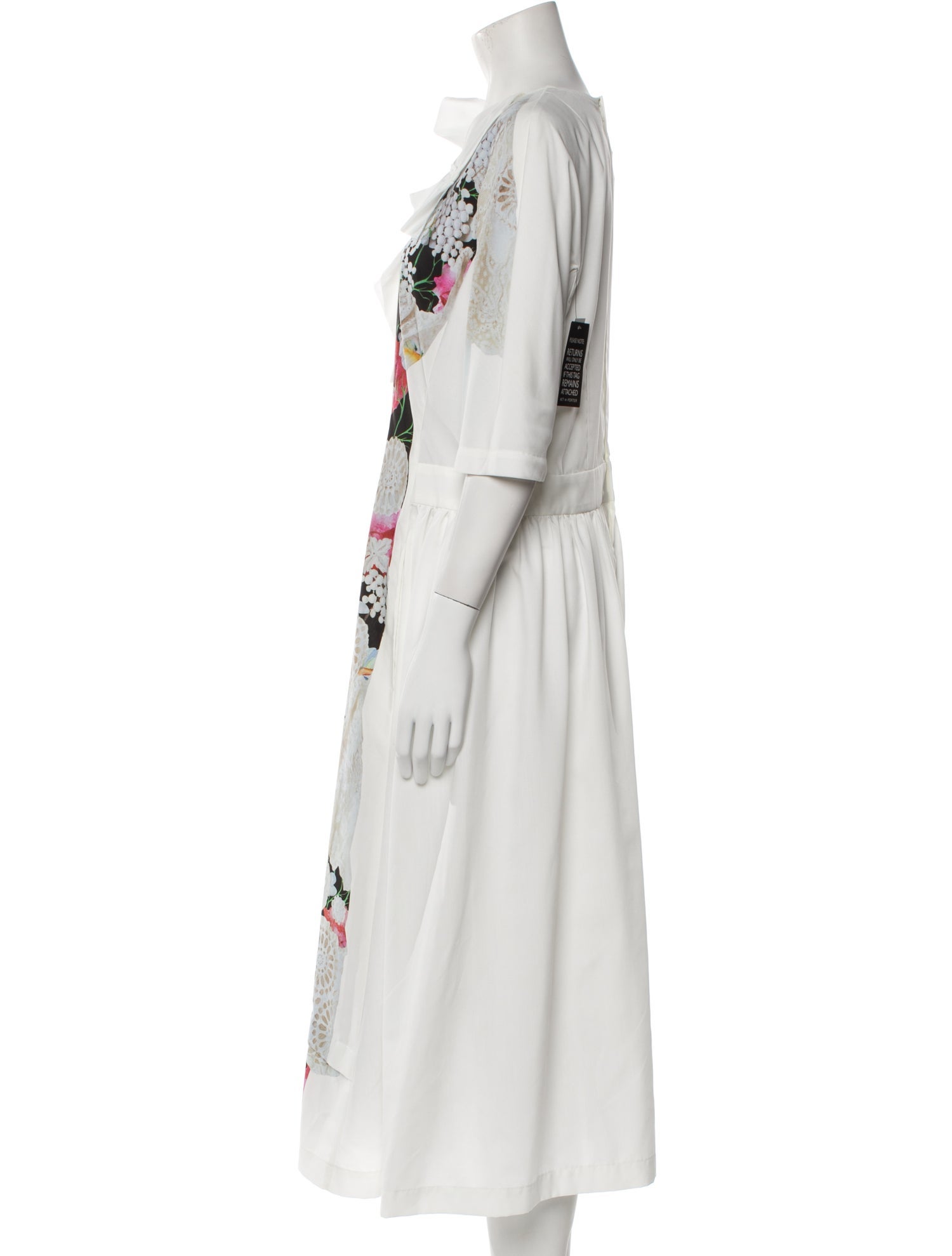 Comme des Garçons Floral Print Long Dress w/ Tags