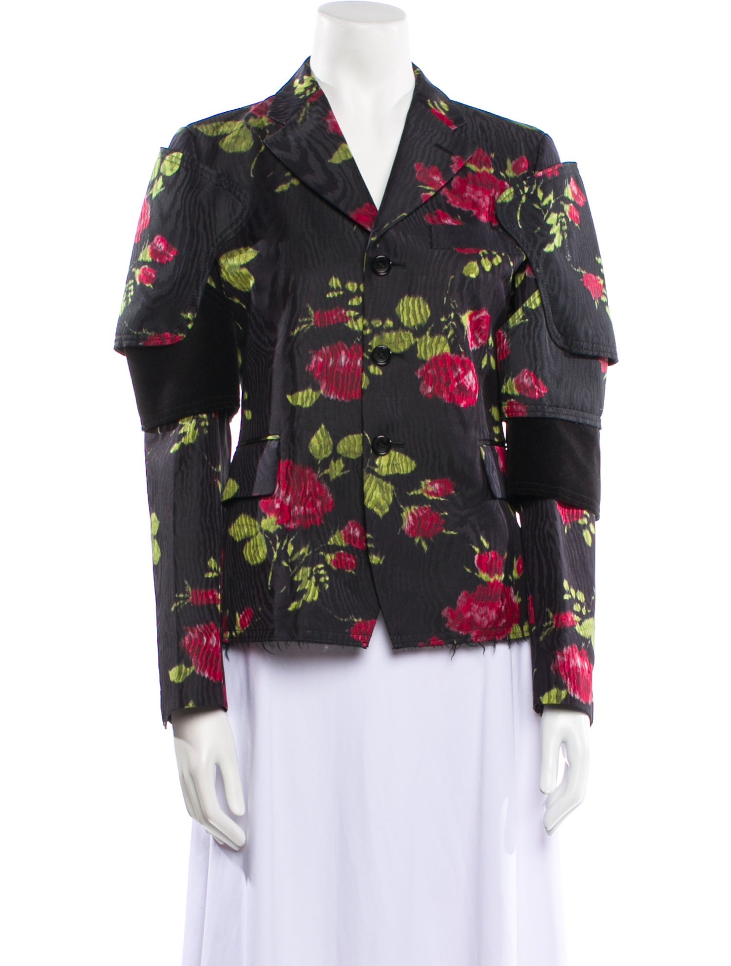 Comme des Garçons Floral Print Blazer