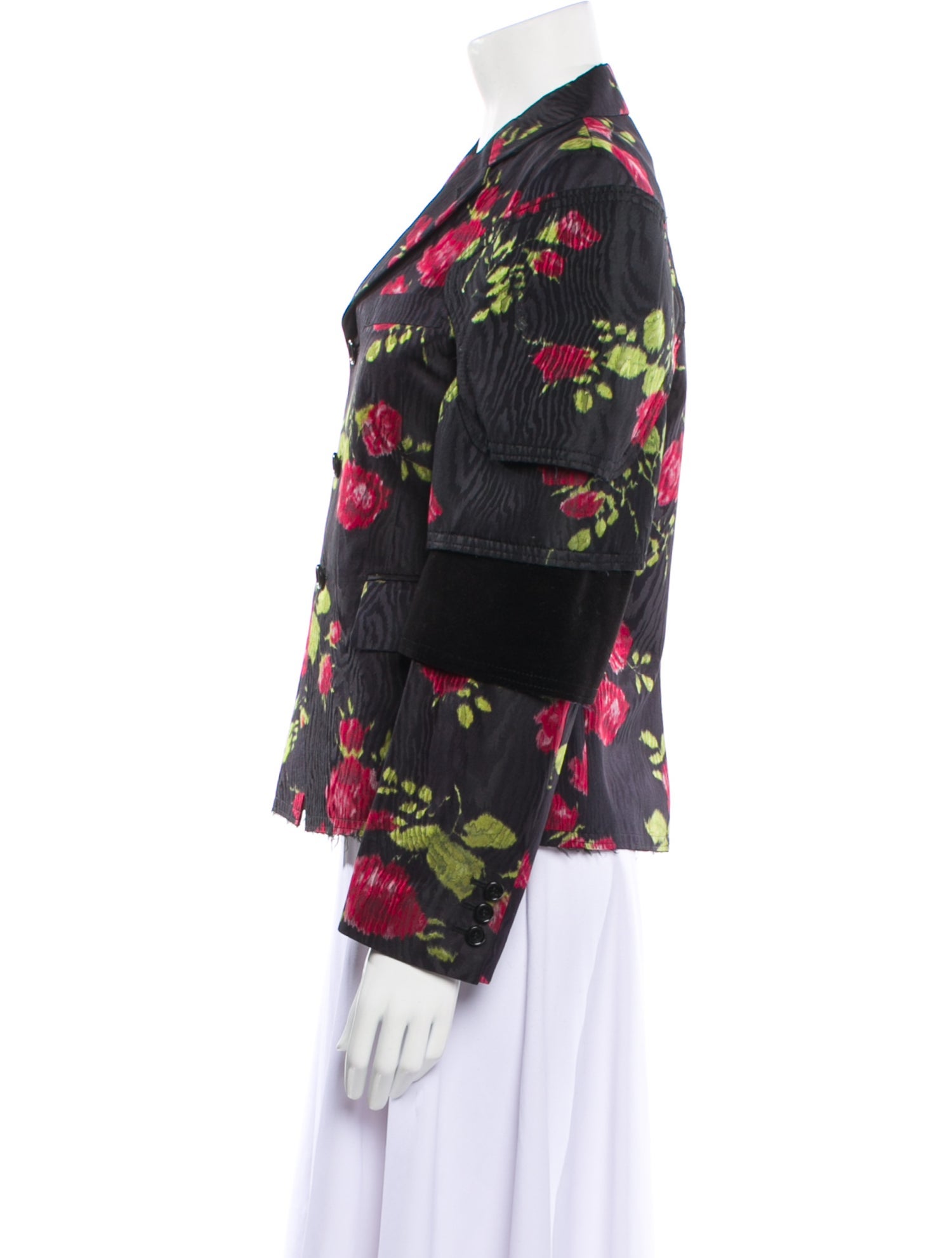 Comme des Garçons Floral Print Blazer