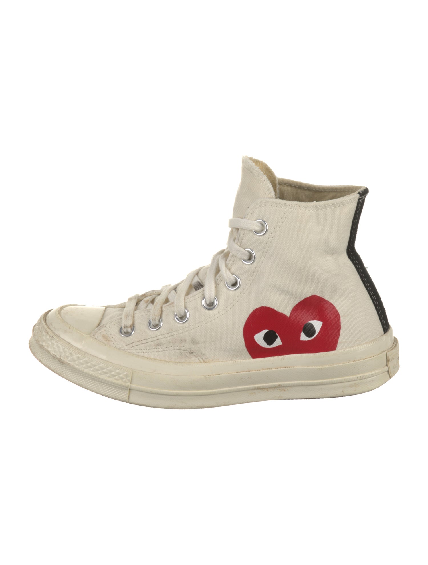 Comme des Garçons Canvas Printed Sneakers