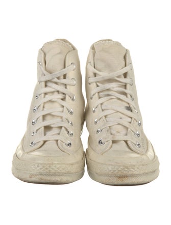 Comme des Garçons Canvas Printed Sneakers