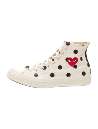 Comme des Garçons Play x Converse Canvas Polka Dot Print Sneakers