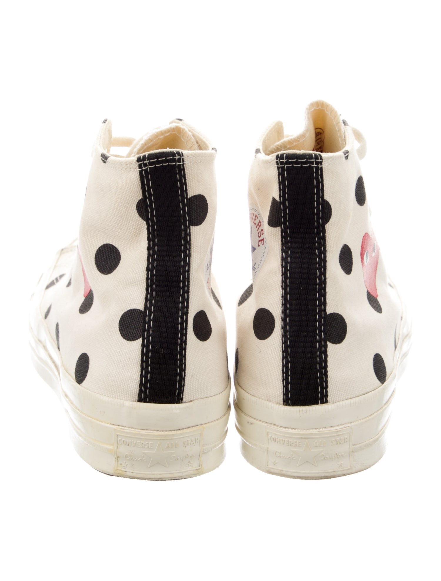 Comme des Garçons Play x Converse Canvas Polka Dot Print Sneakers