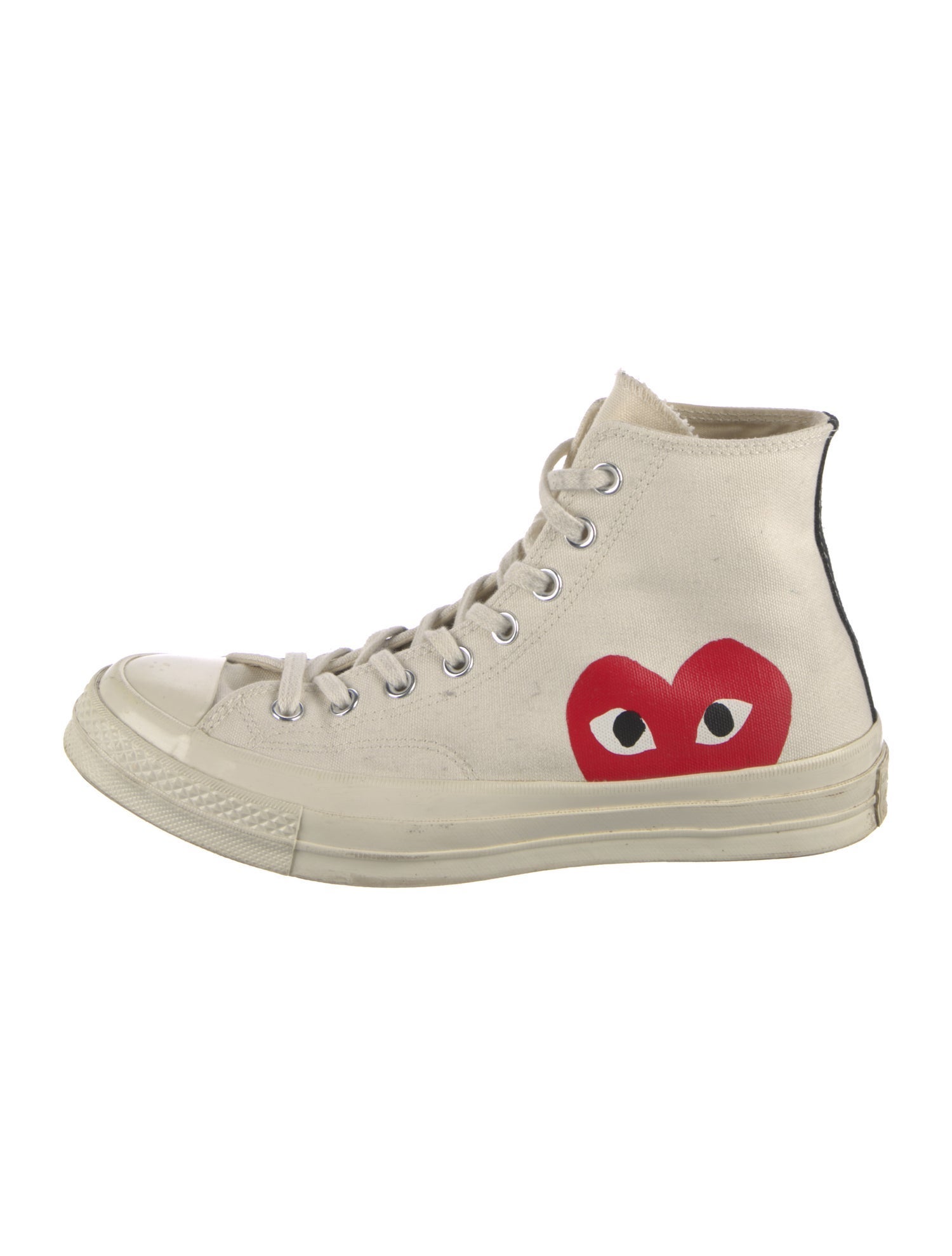 Comme des Garçons Canvas Colorblock Pattern Sneakers