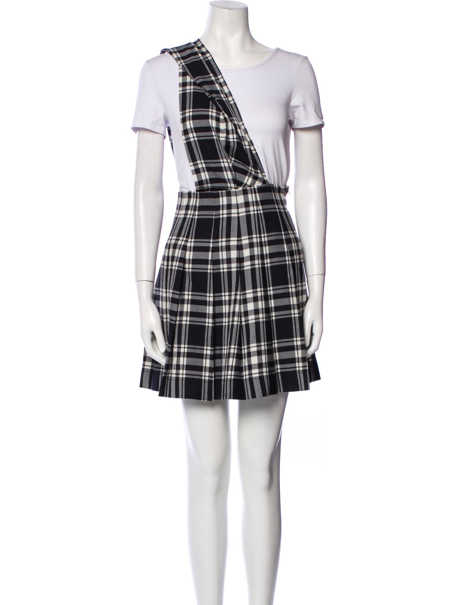 Comme des Garçons Plaid Print Mini Dress