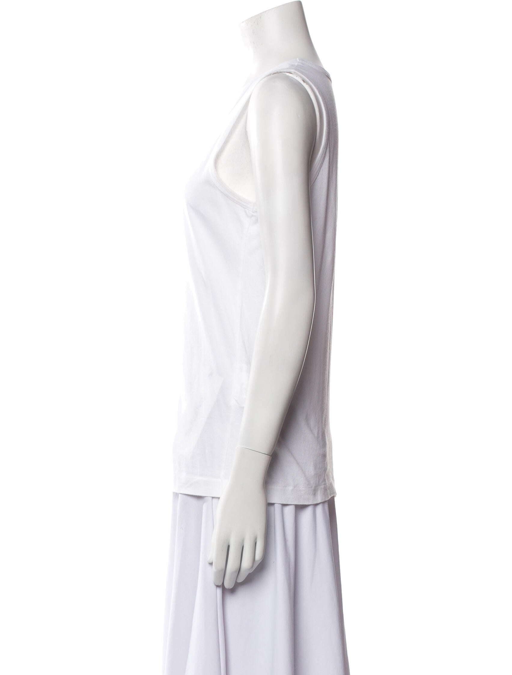 Comme des Garçons Scoop Neck Sleeveless Top