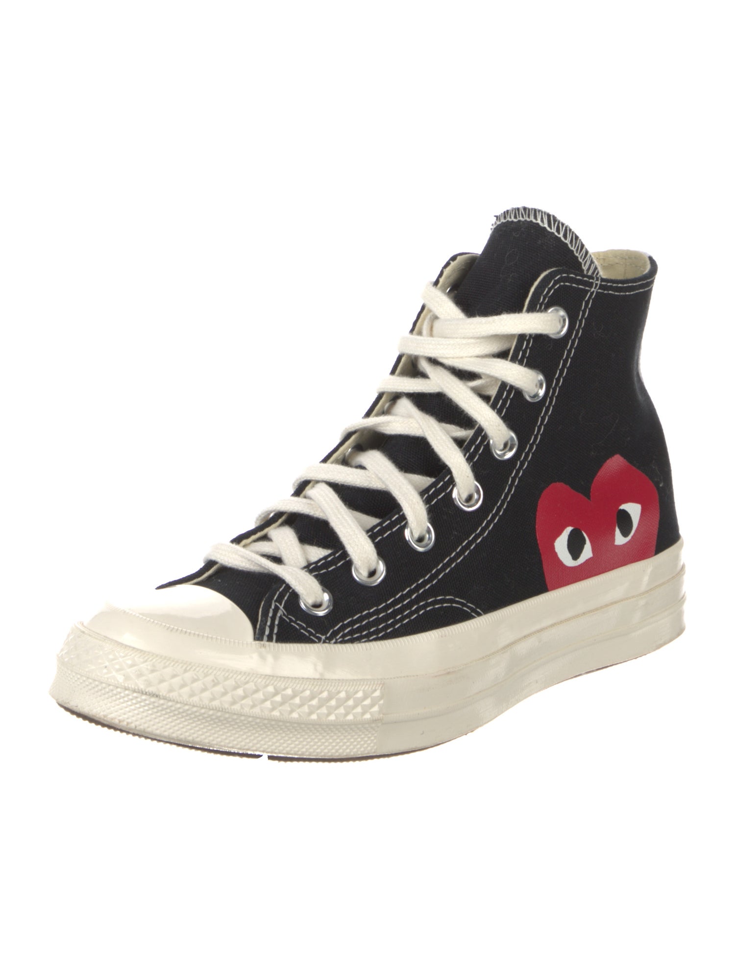 Comme des Garçons Canvas Printed Sneakers