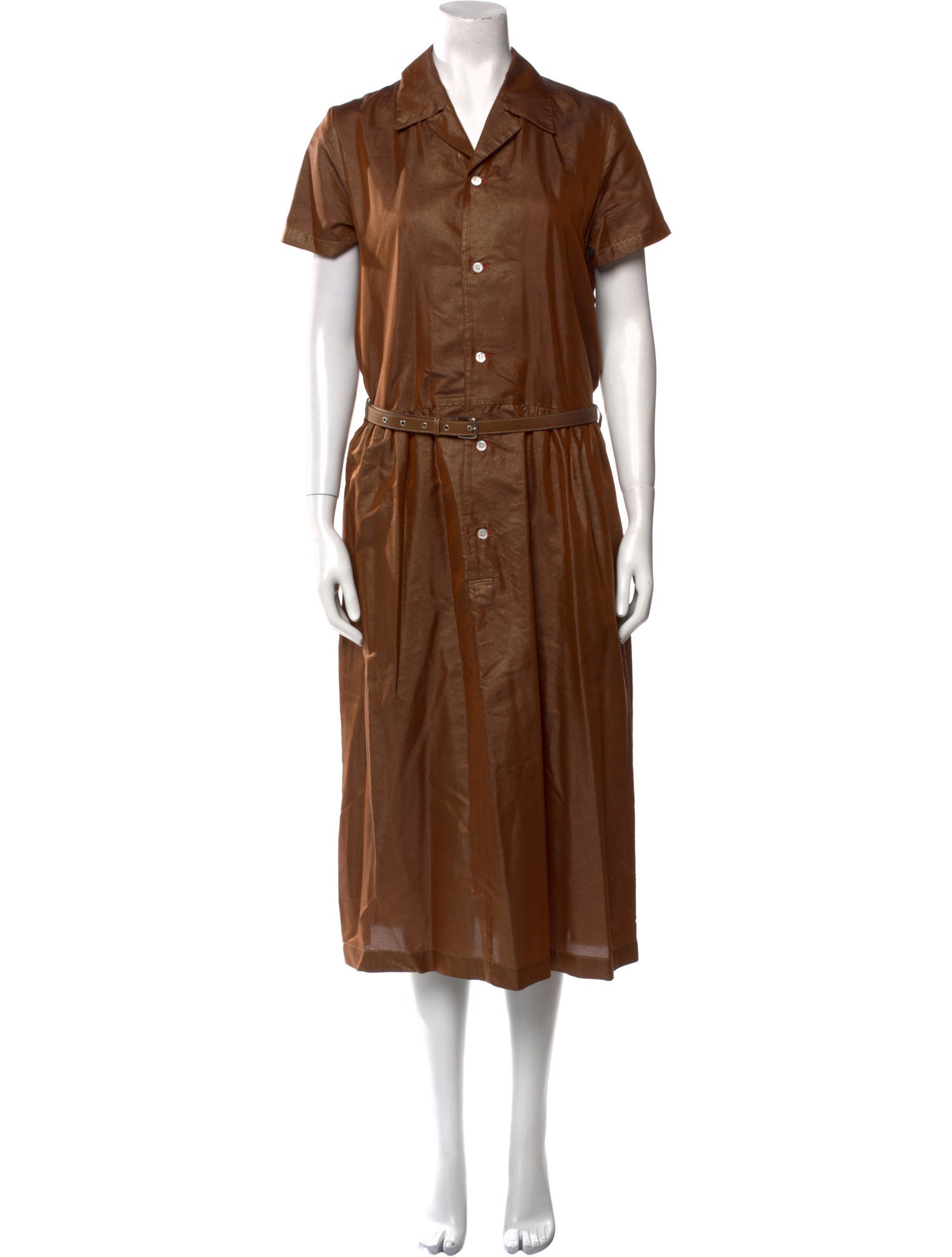 Comme des Garçons Comme des Garçons Silk Midi Length Dress