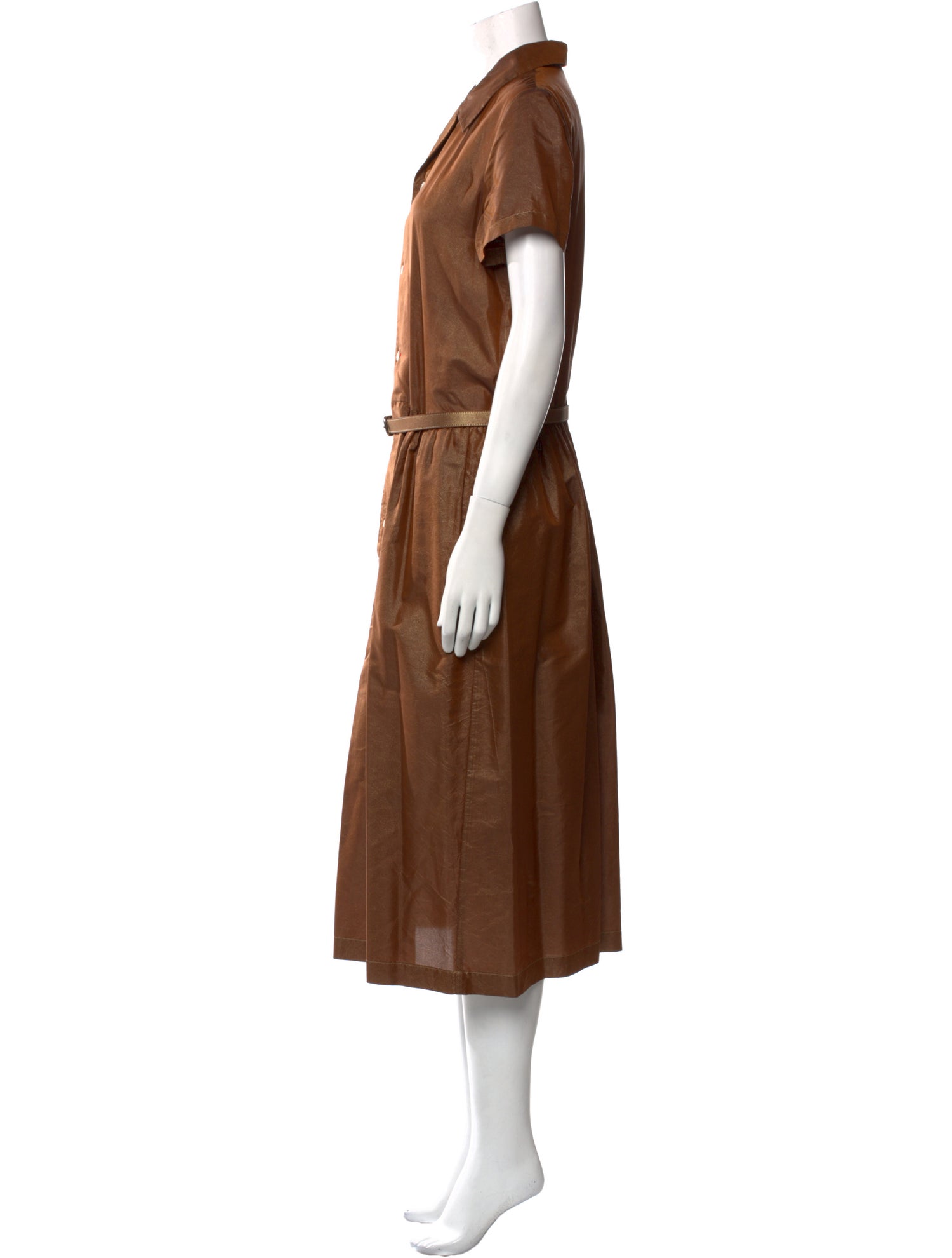 Comme des Garçons Comme des Garçons Silk Midi Length Dress