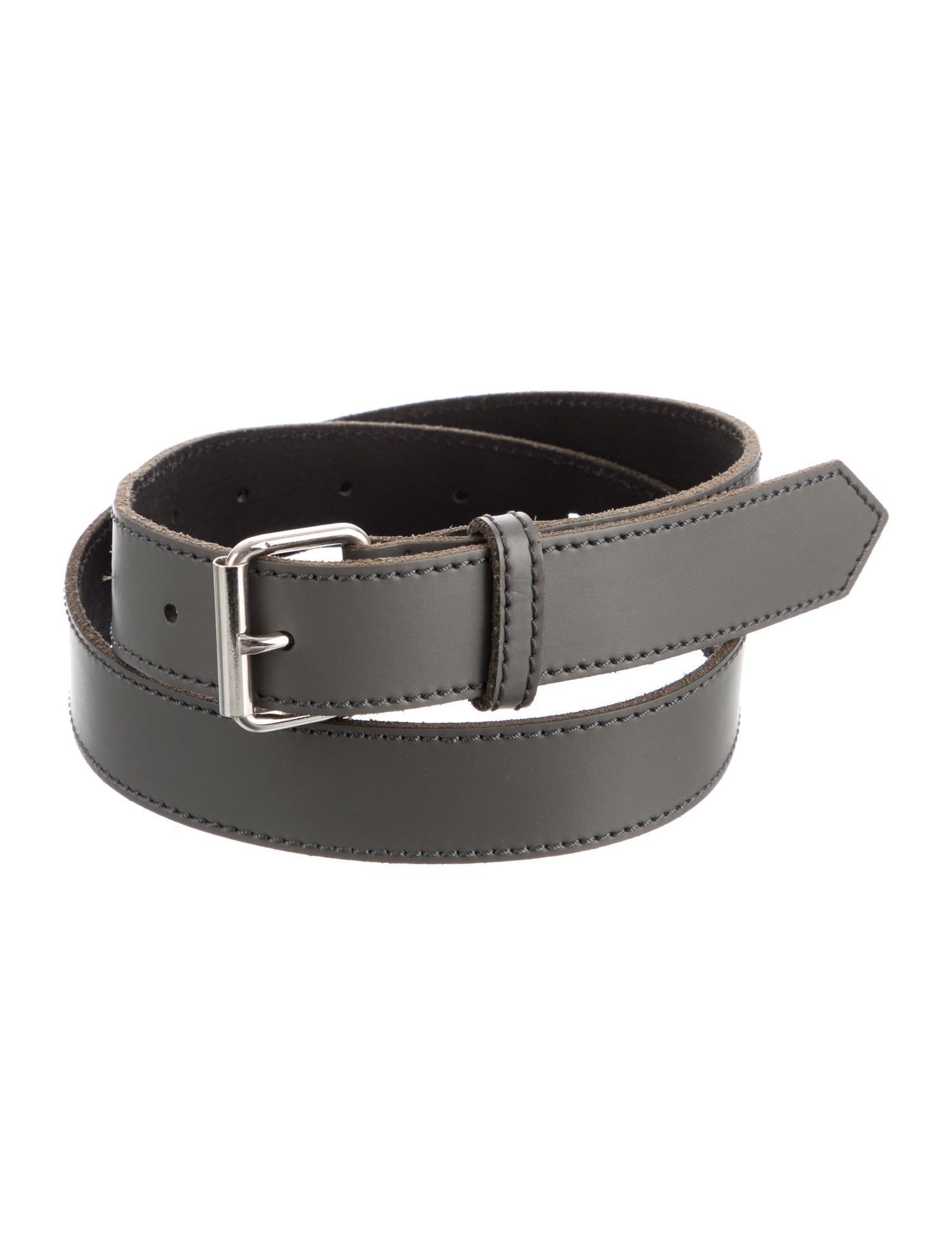 Comme des Garçons Leather Waist Belt - Grey Belts