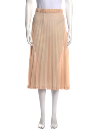 Comme des Garçons Grosgrain Trim Midi Length Skirt