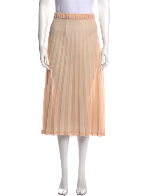 Comme des Garçons Grosgrain Trim Midi Length Skirt