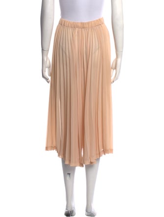 Comme des Garçons Grosgrain Trim Midi Length Skirt