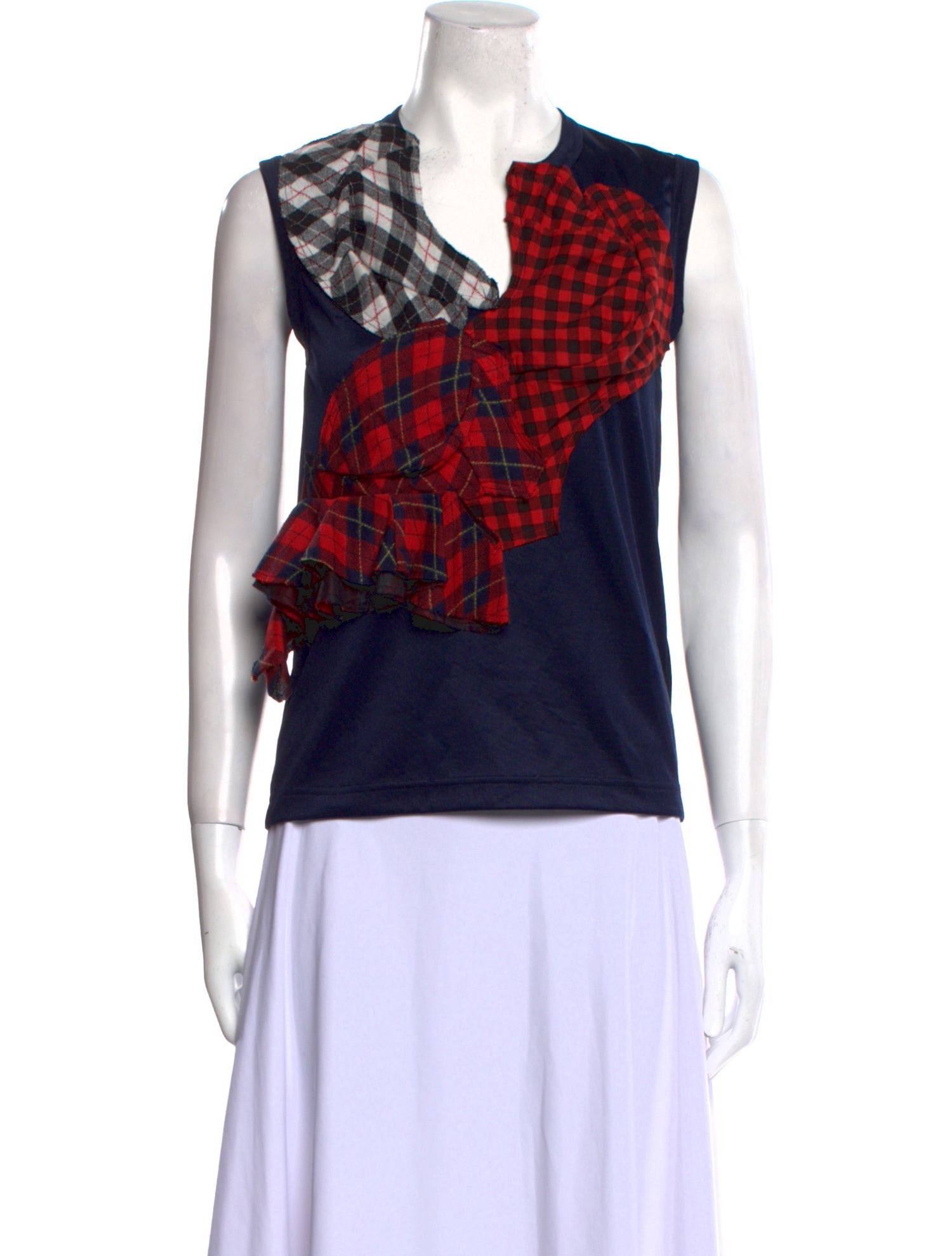 トップス 2007AW COMME des GARCONS SHIRT V Neck Play Comme des Garçons: White Heart V-Neck Sweater (Black) | DSMNY