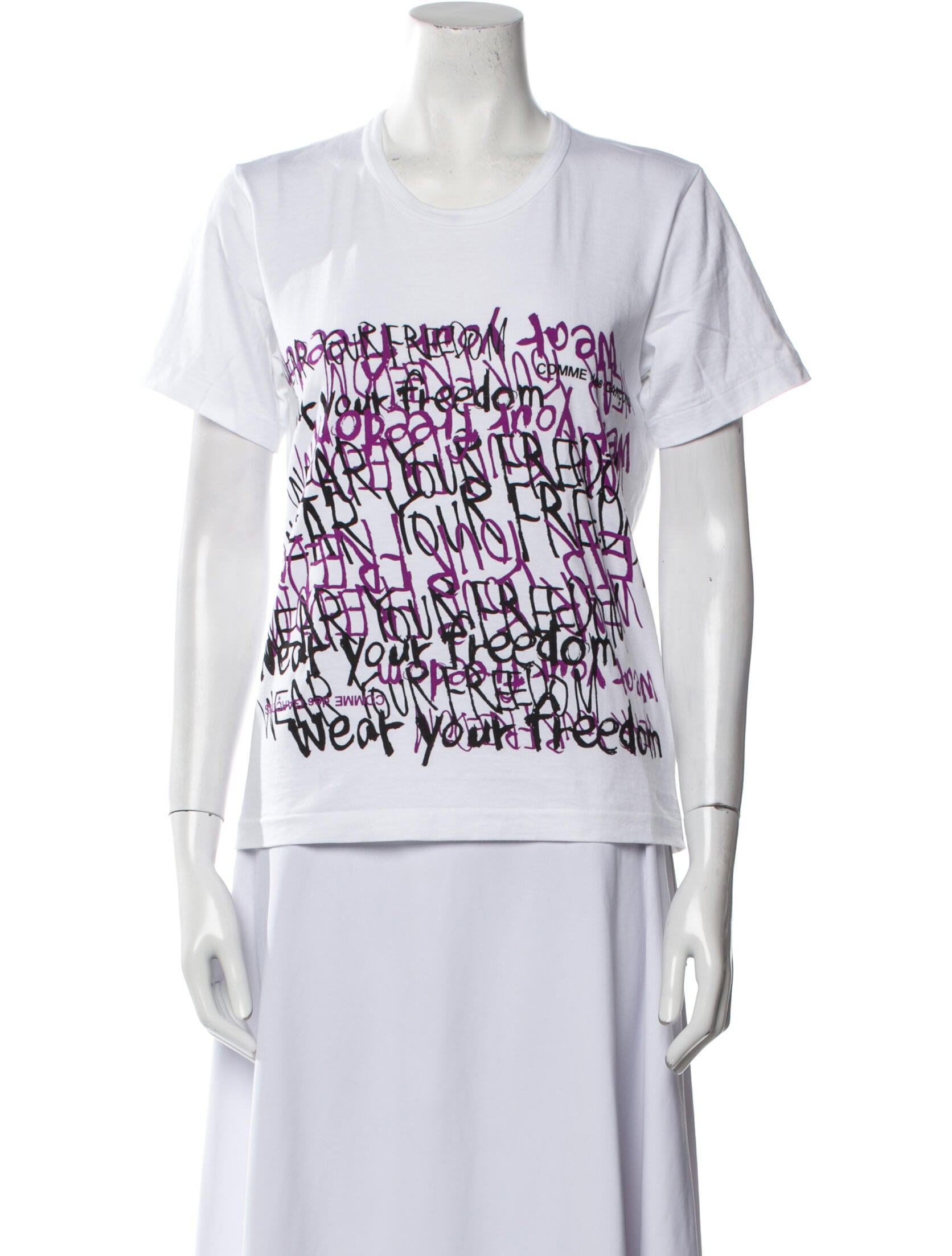 Comme des Garçons Graphic Print Crew Neck T-Shirt