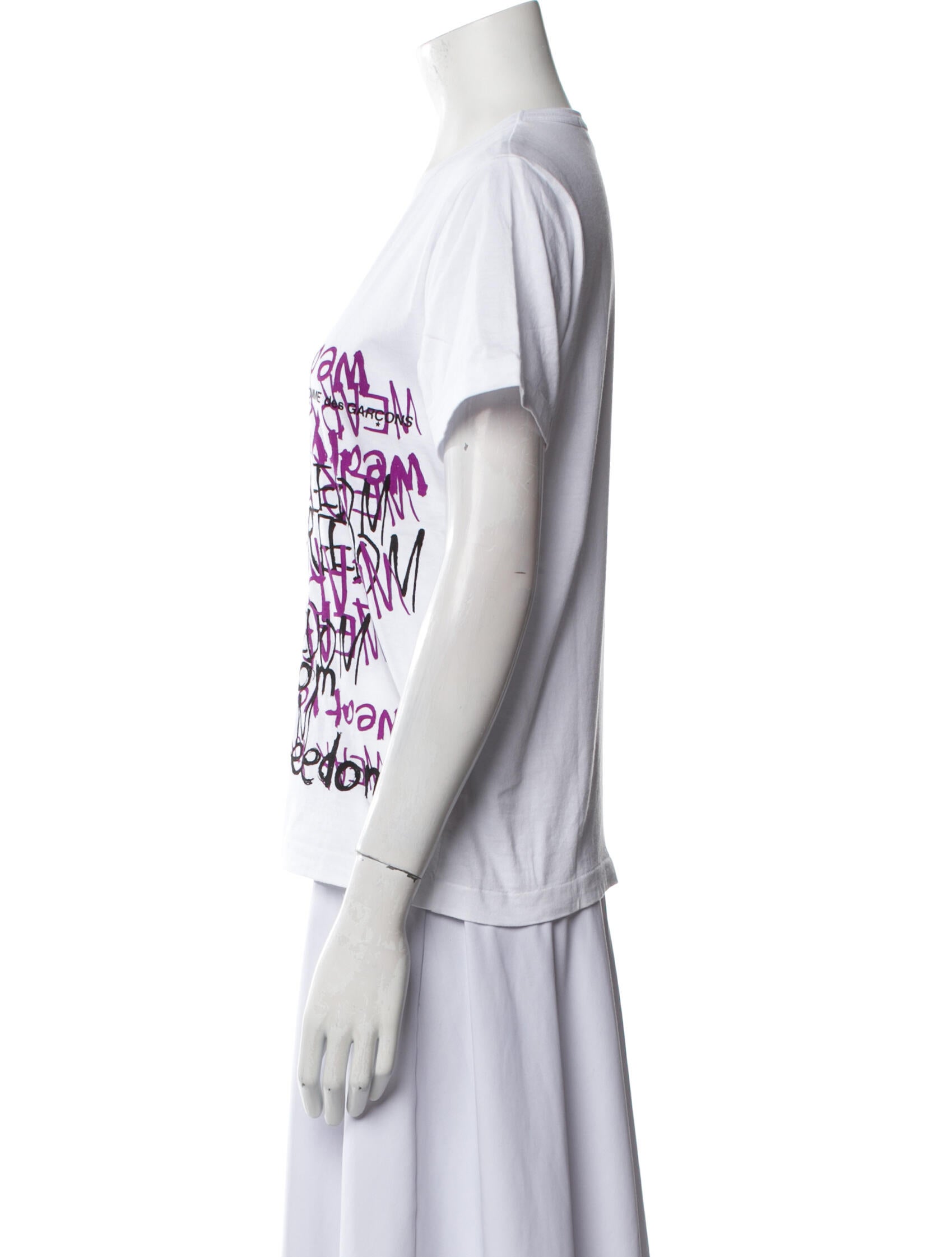 Comme des Garçons Graphic Print Crew Neck T-Shirt