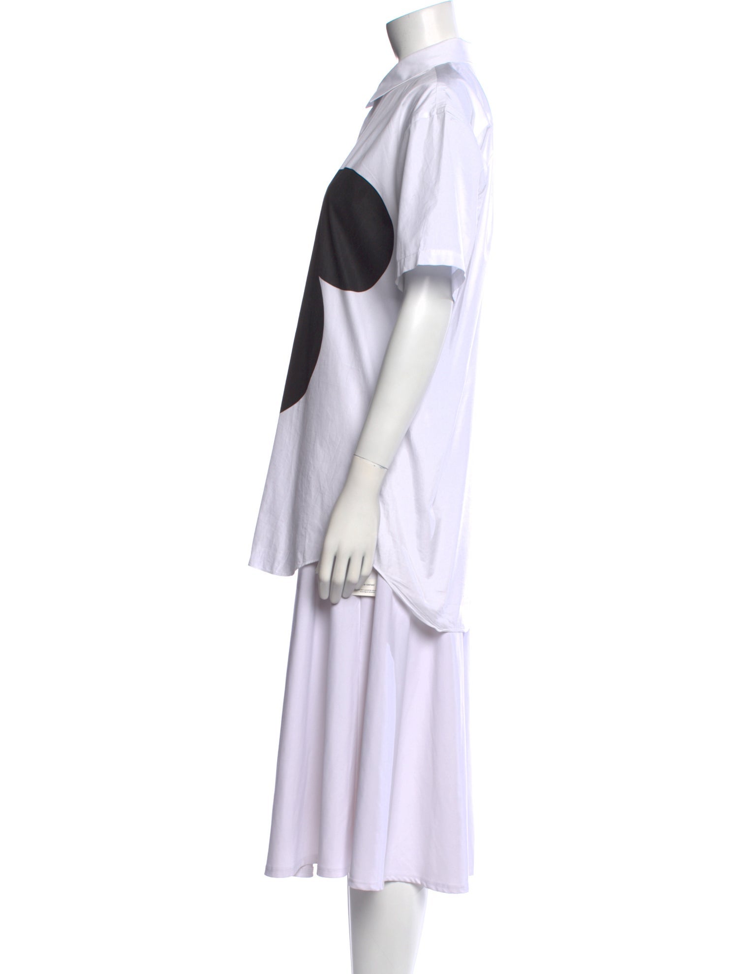 Comme des Garçons Printed Short Sleeve Button-Up Top