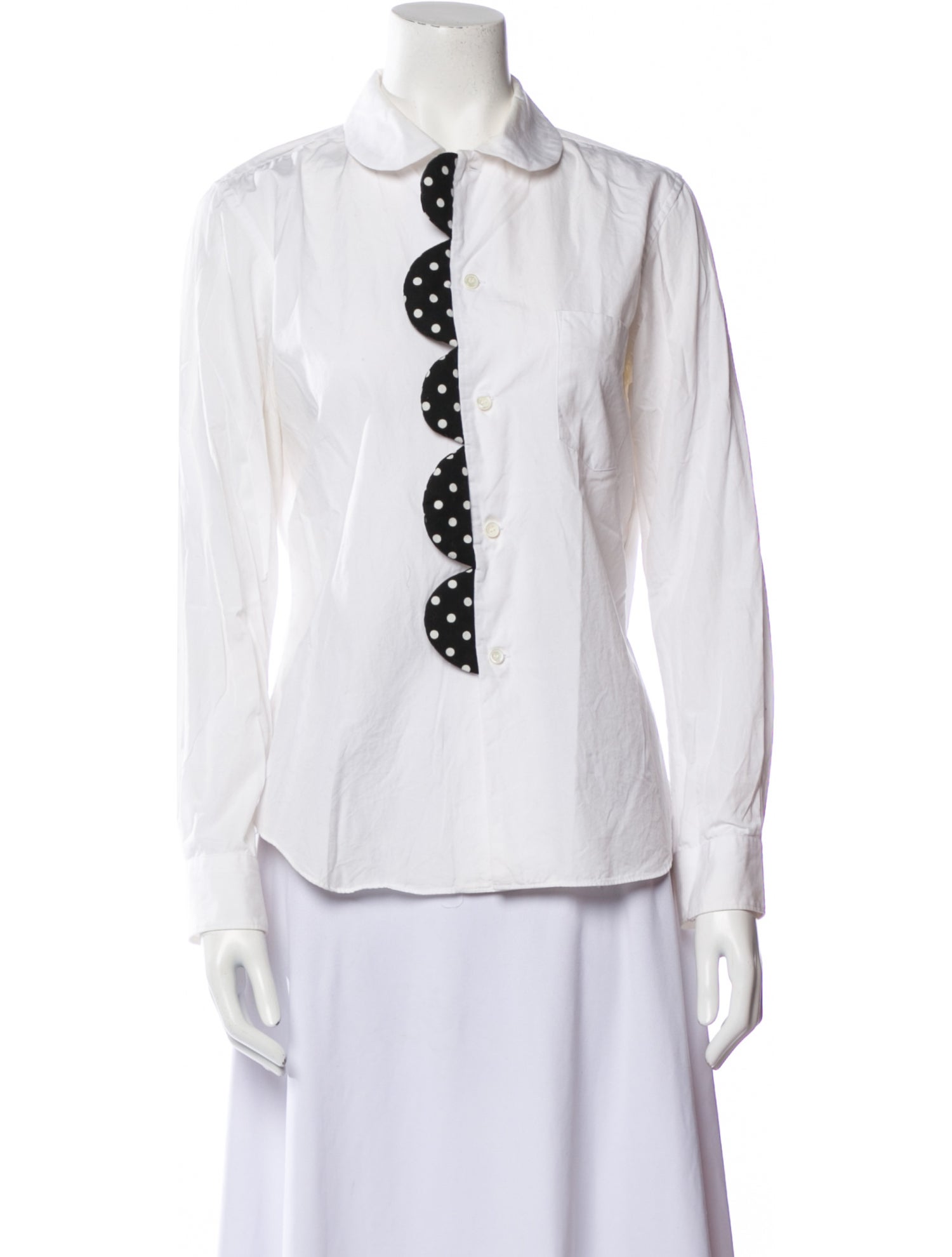 Comme des Garçons Long Sleeve Button-Up Top