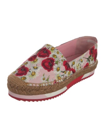 Dolce & Gabbana Canvas Floral Print Espadrilles