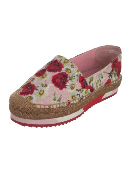 Dolce & Gabbana Canvas Floral Print Espadrilles