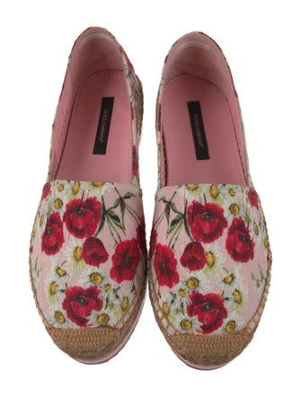 Dolce & Gabbana Canvas Floral Print Espadrilles