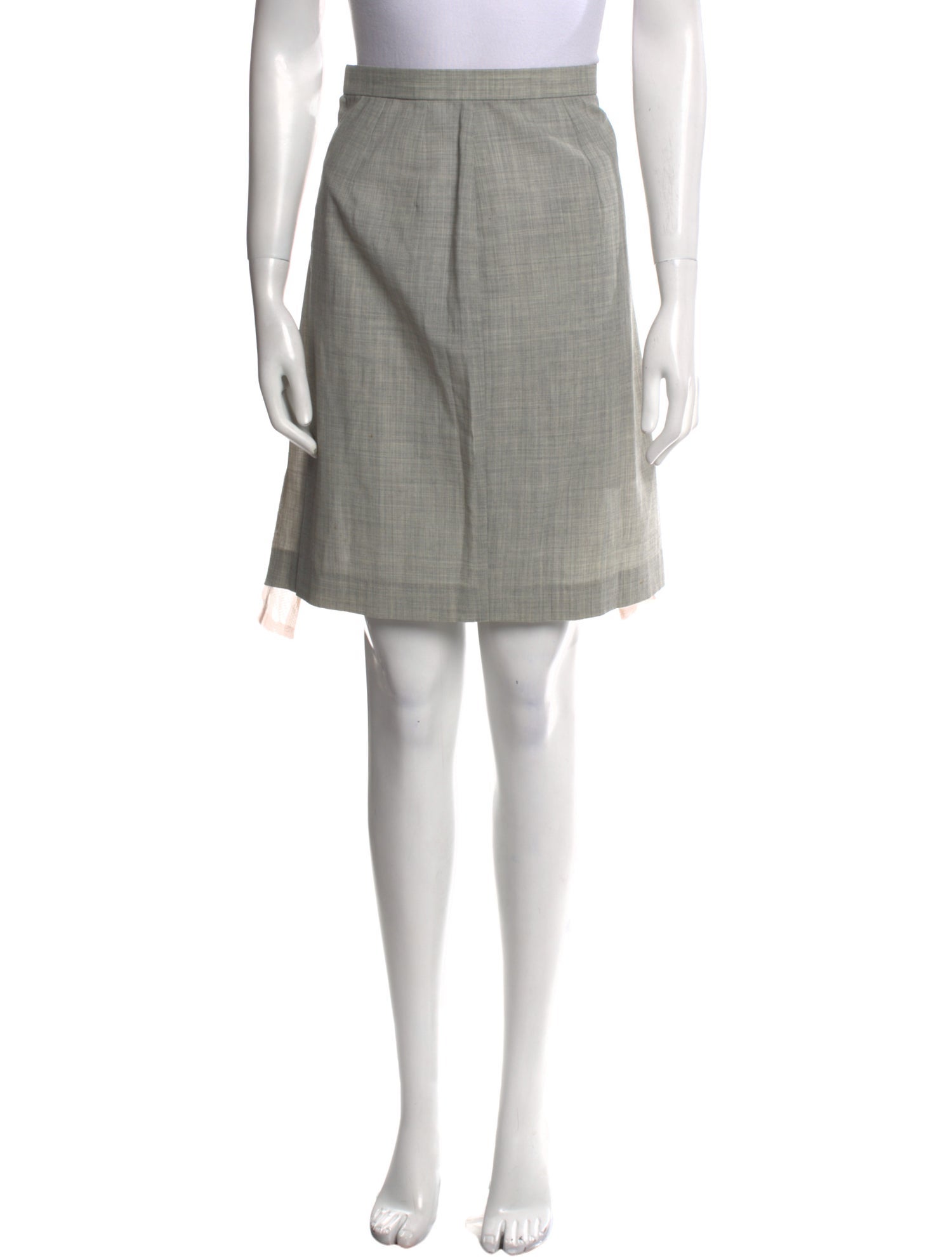Comme des Garçons Mesh Accents Knee-Length Skirt