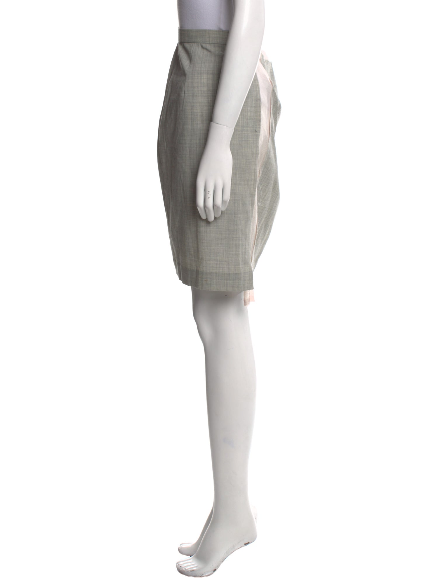 Comme des Garçons Mesh Accents Knee-Length Skirt