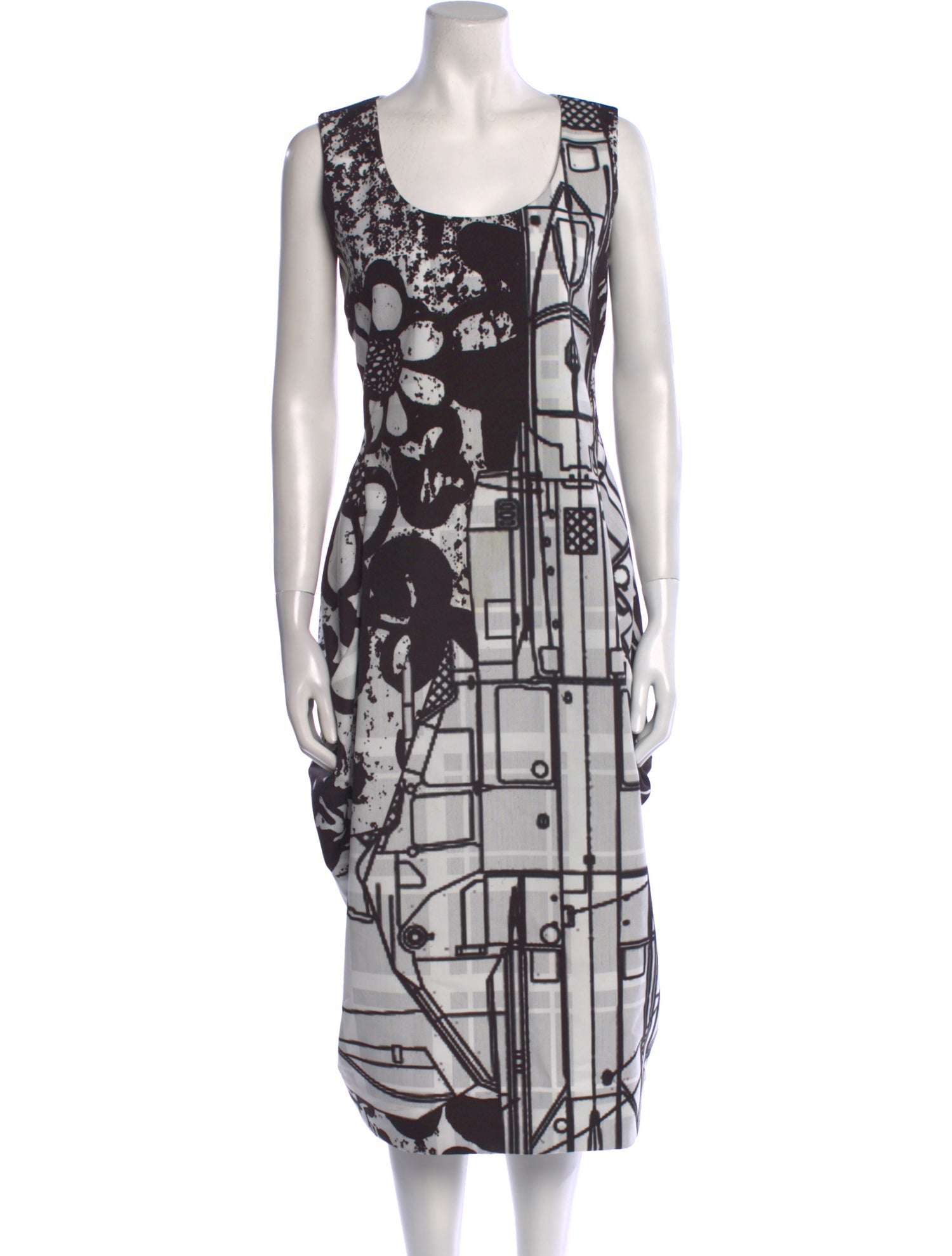 Comme des Garçons Printed Long Dress