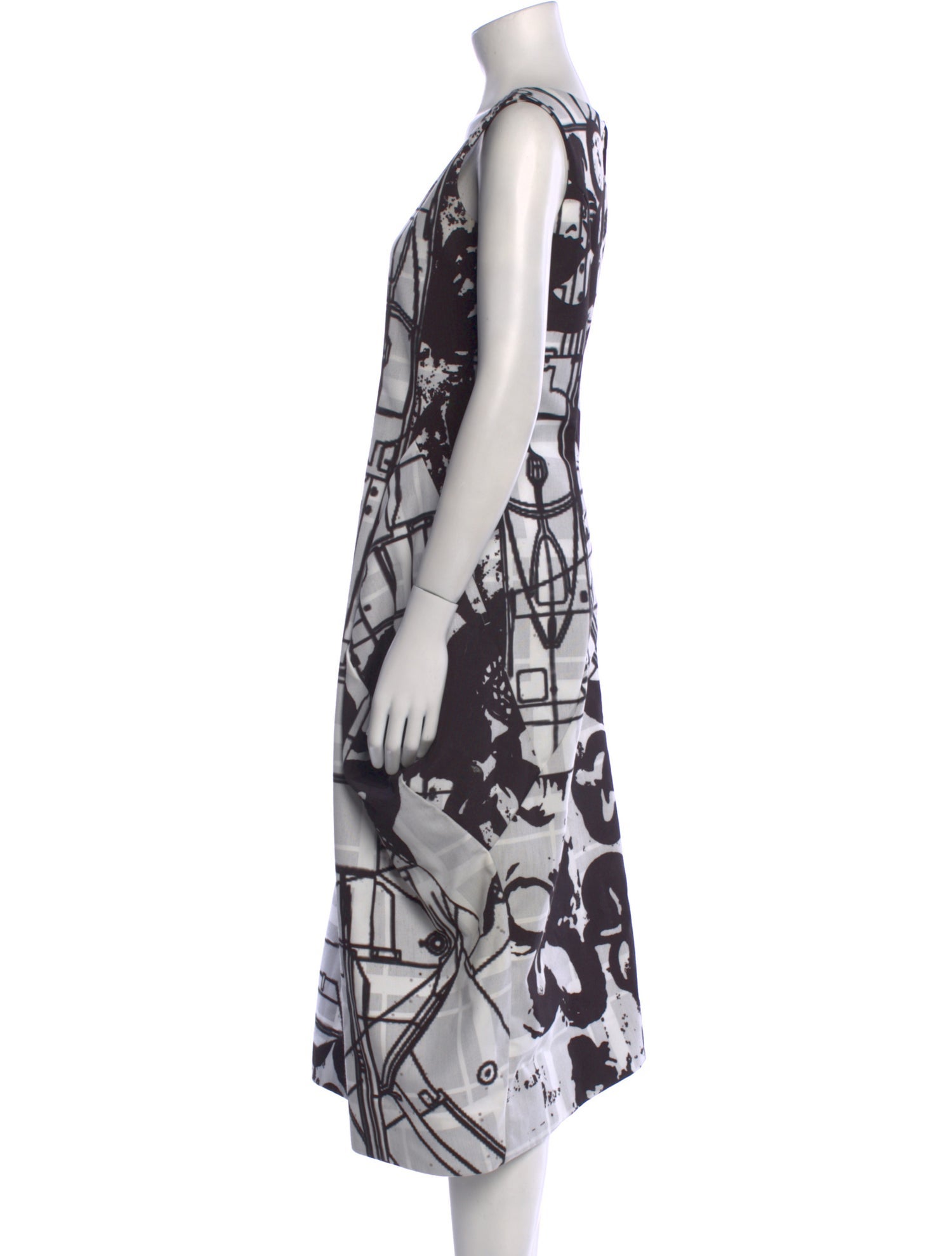 Comme des Garçons Printed Long Dress