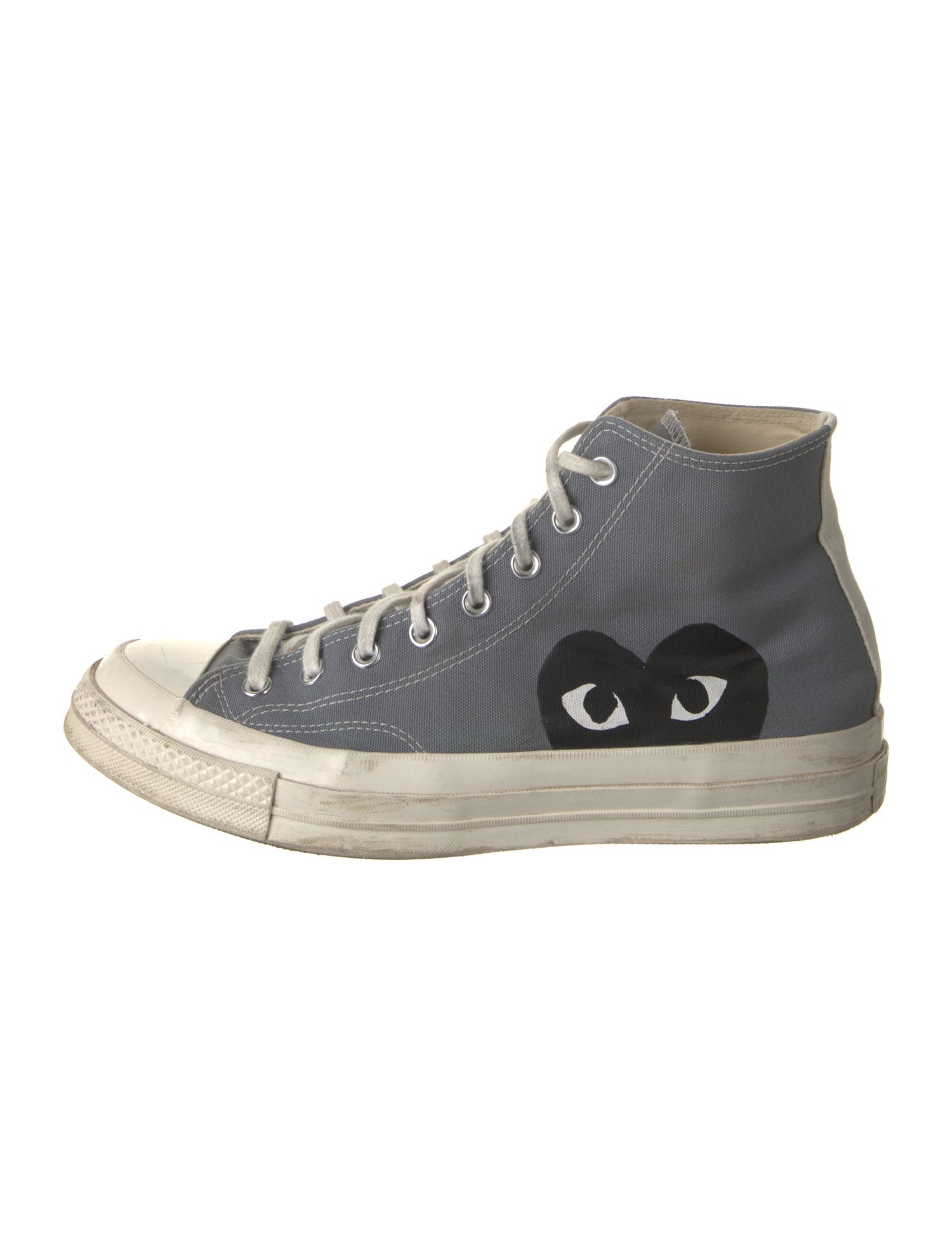 Comme des Garçons Canvas Printed Sneakers