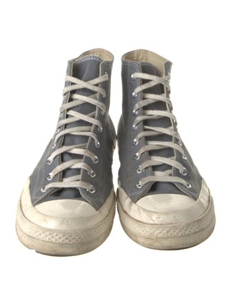 Comme des Garçons Canvas Printed Sneakers