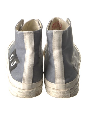 Comme des Garçons Canvas Printed Sneakers