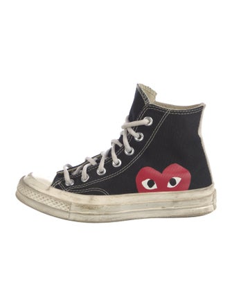 Comme des Garçons Play x Converse Canvas Printed Sneakers
