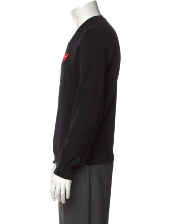 Comme des Garçons Play Wool Graphic Print Pullover