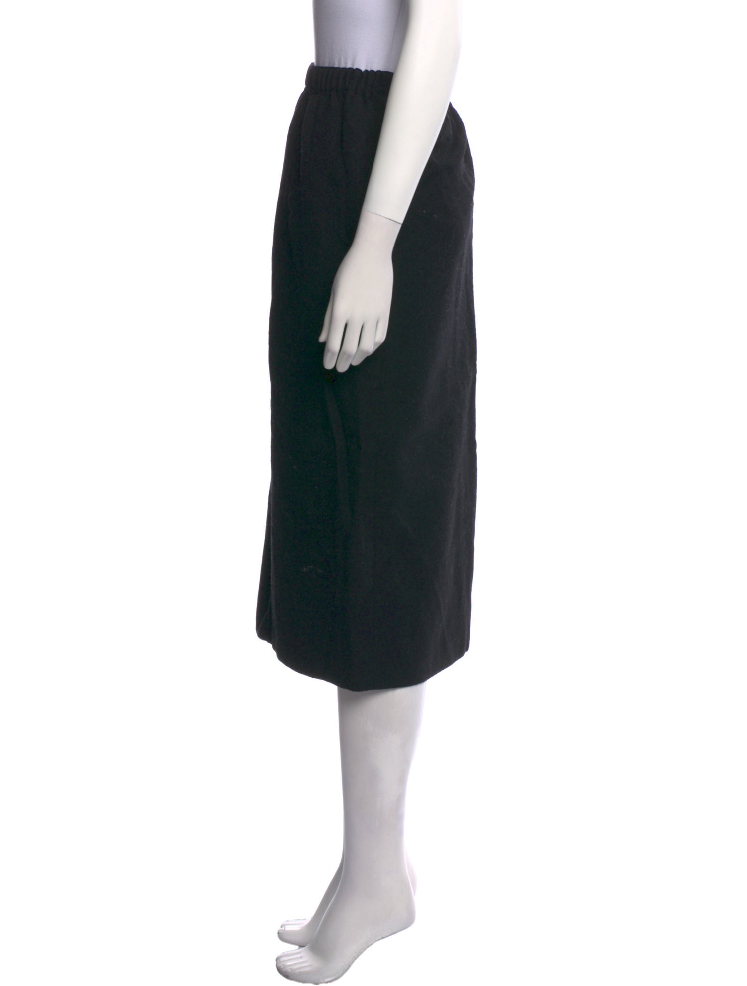 Comme des Garçons Wool Midi Length Skirt
