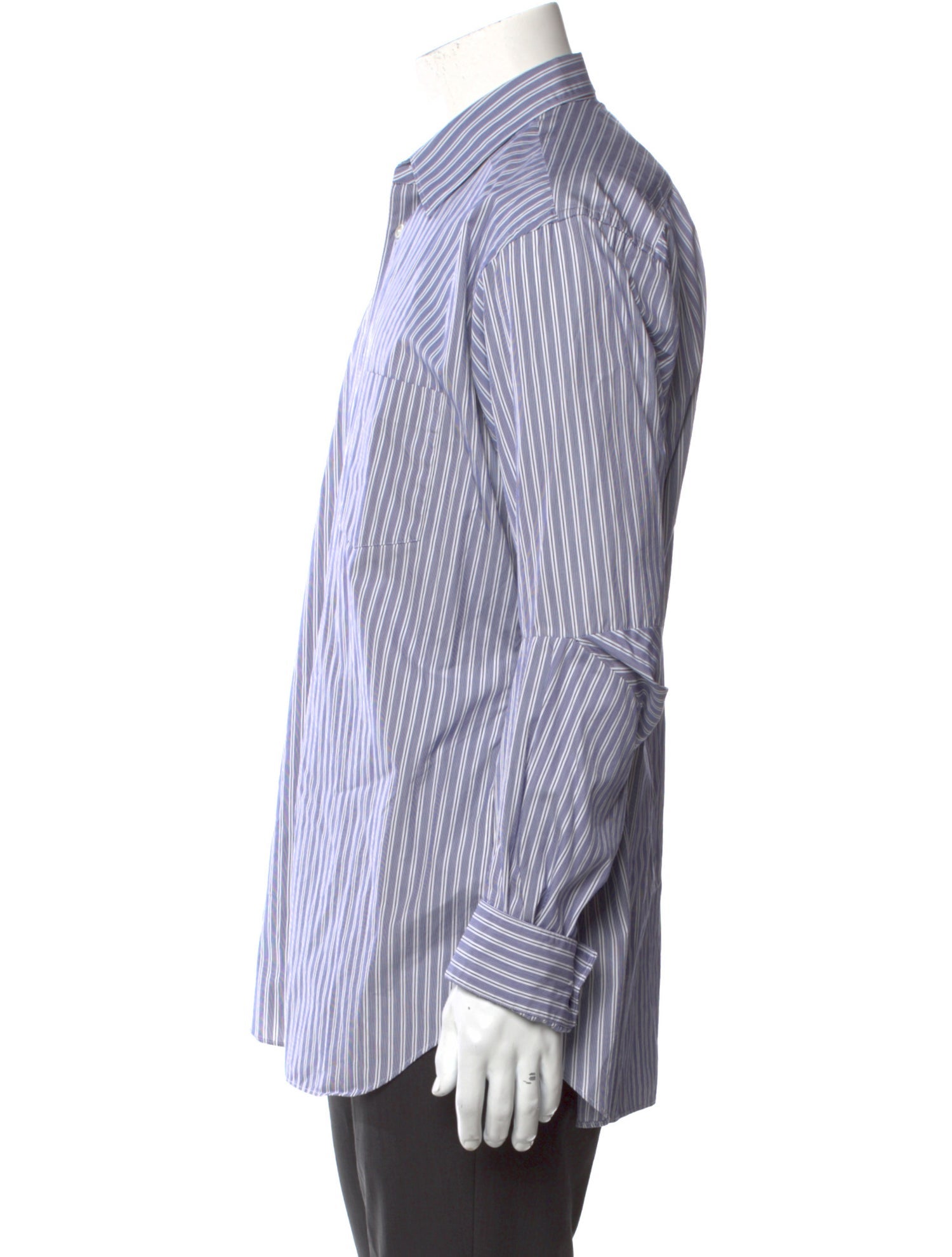Comme des Garçons Striped Long Sleeve Dress Shirt
