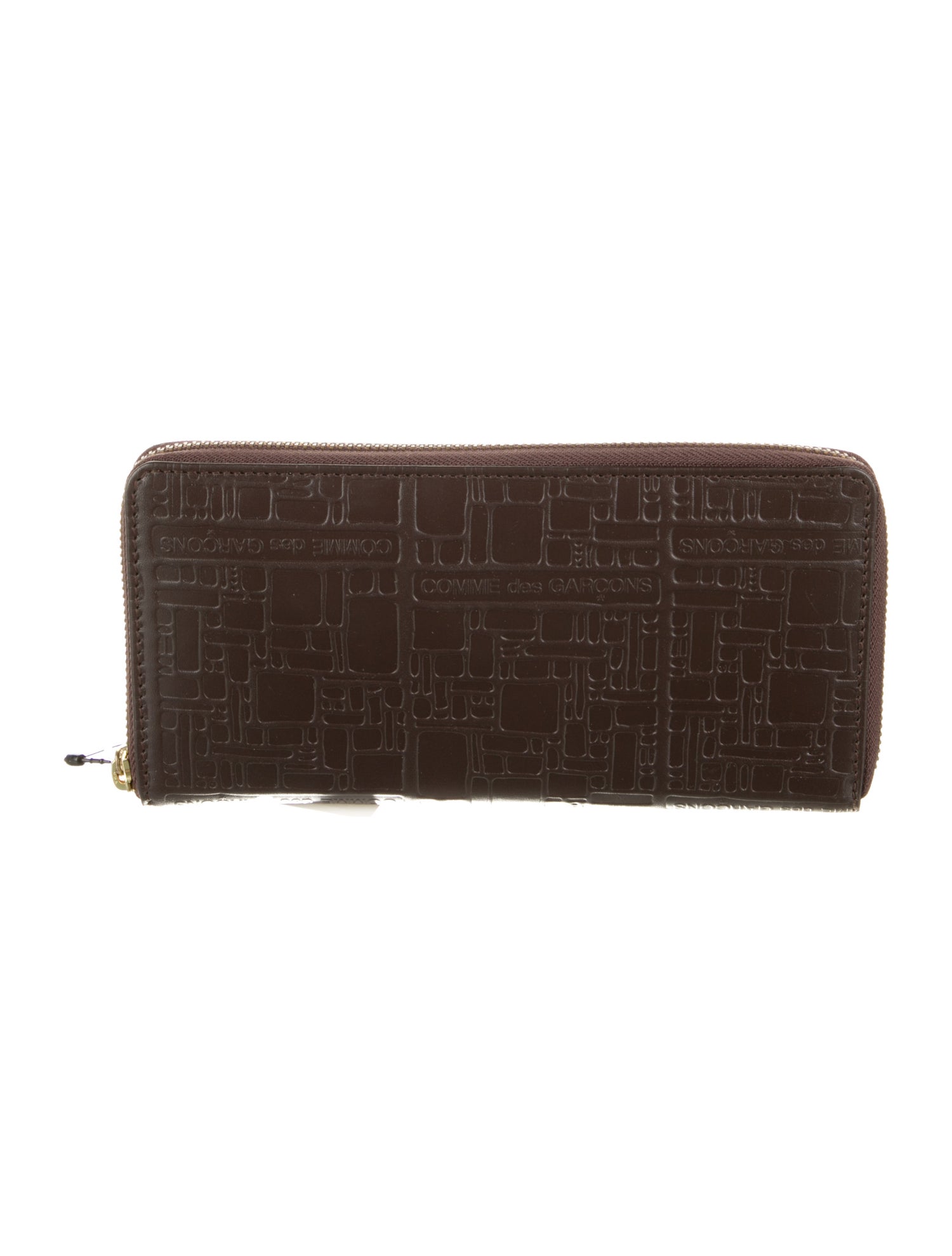 Comme des Garçons Leather Printed Continental Wallet