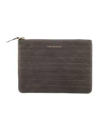 Comme des Garçons Leather Printed Coin Pouch