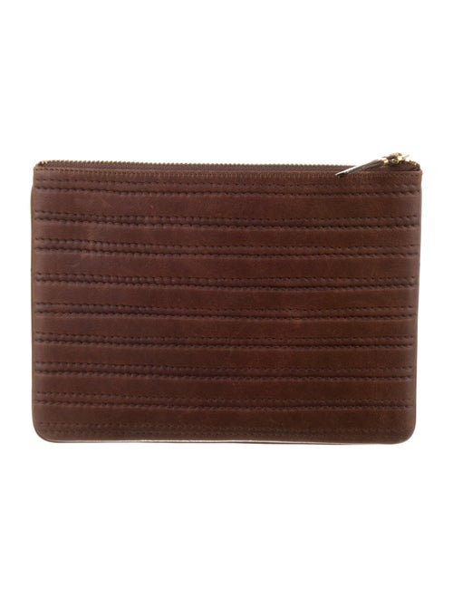 Comme des Garçons Leather Printed Pouch