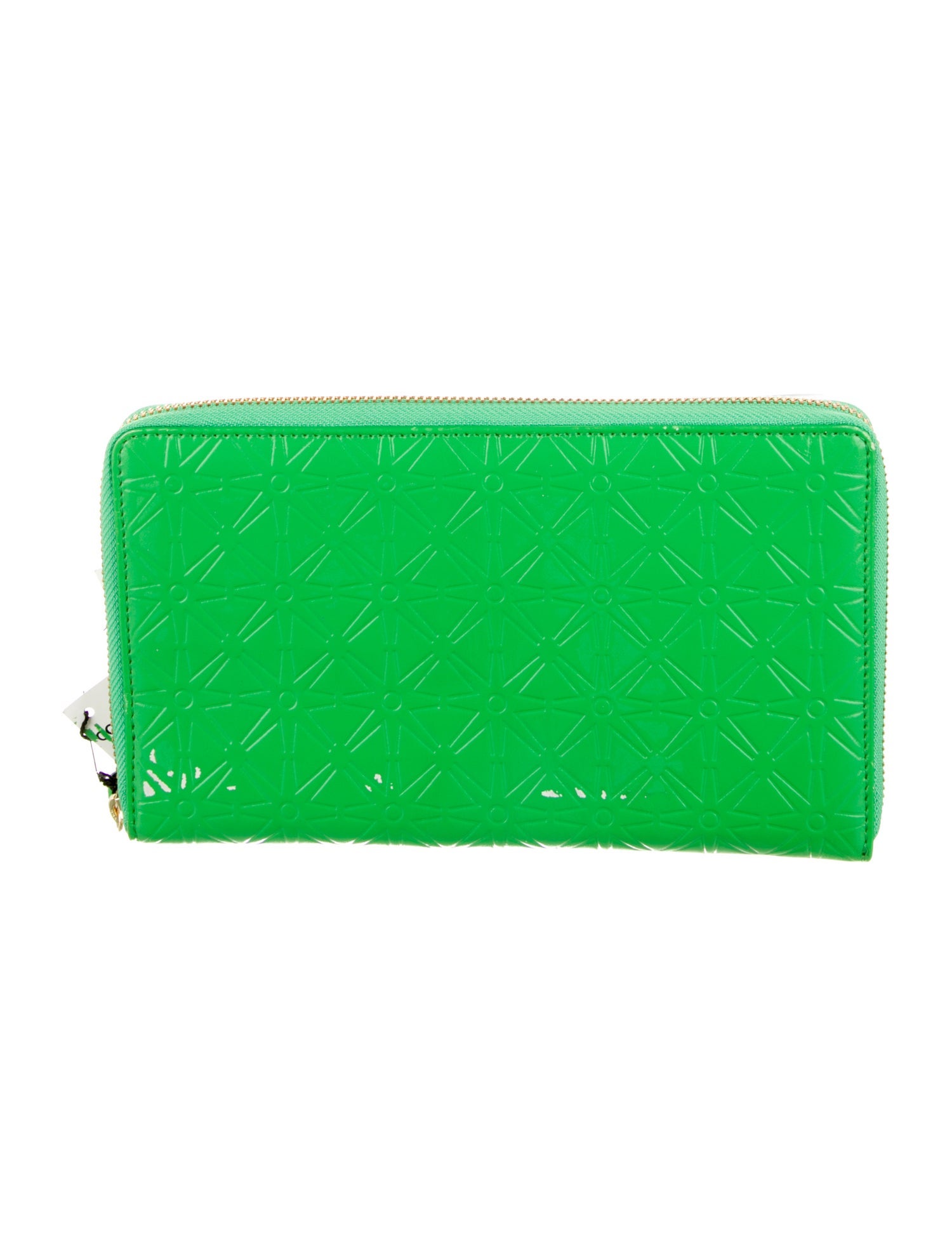 Comme des Garçons Leather Printed Continental Wallet