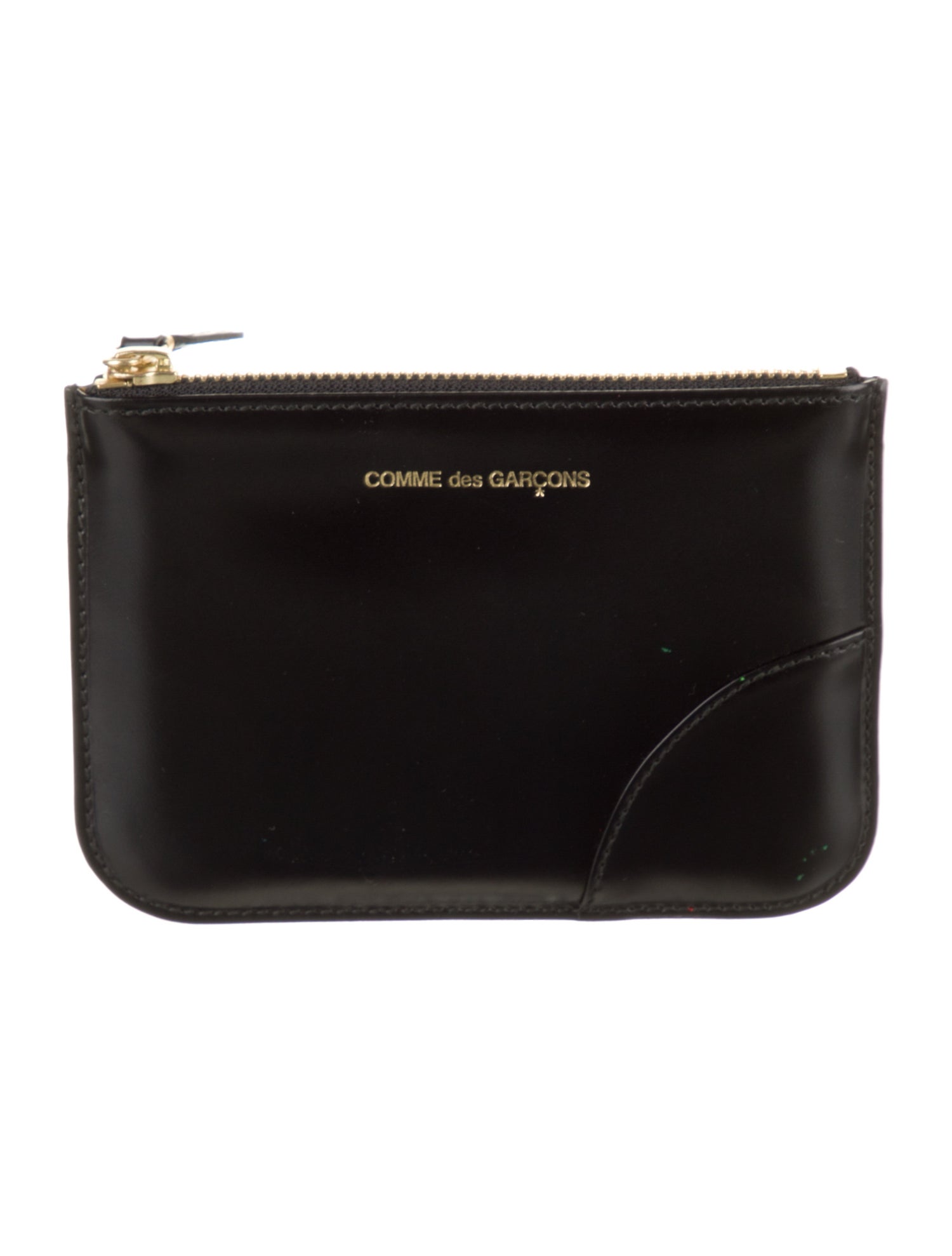 Comme des Garçons Leather Printed Coin Pouch