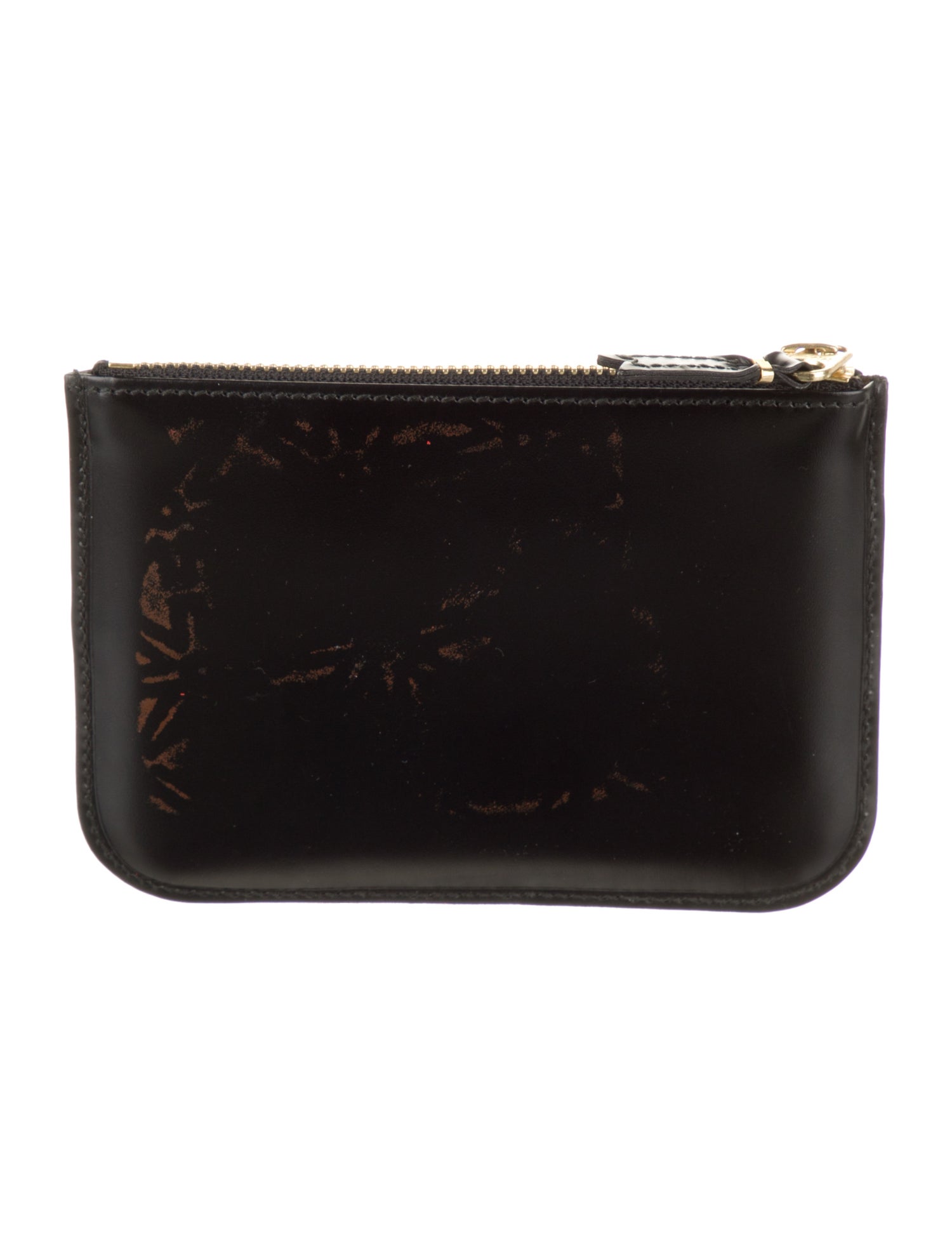 Comme des Garçons Leather Printed Coin Pouch