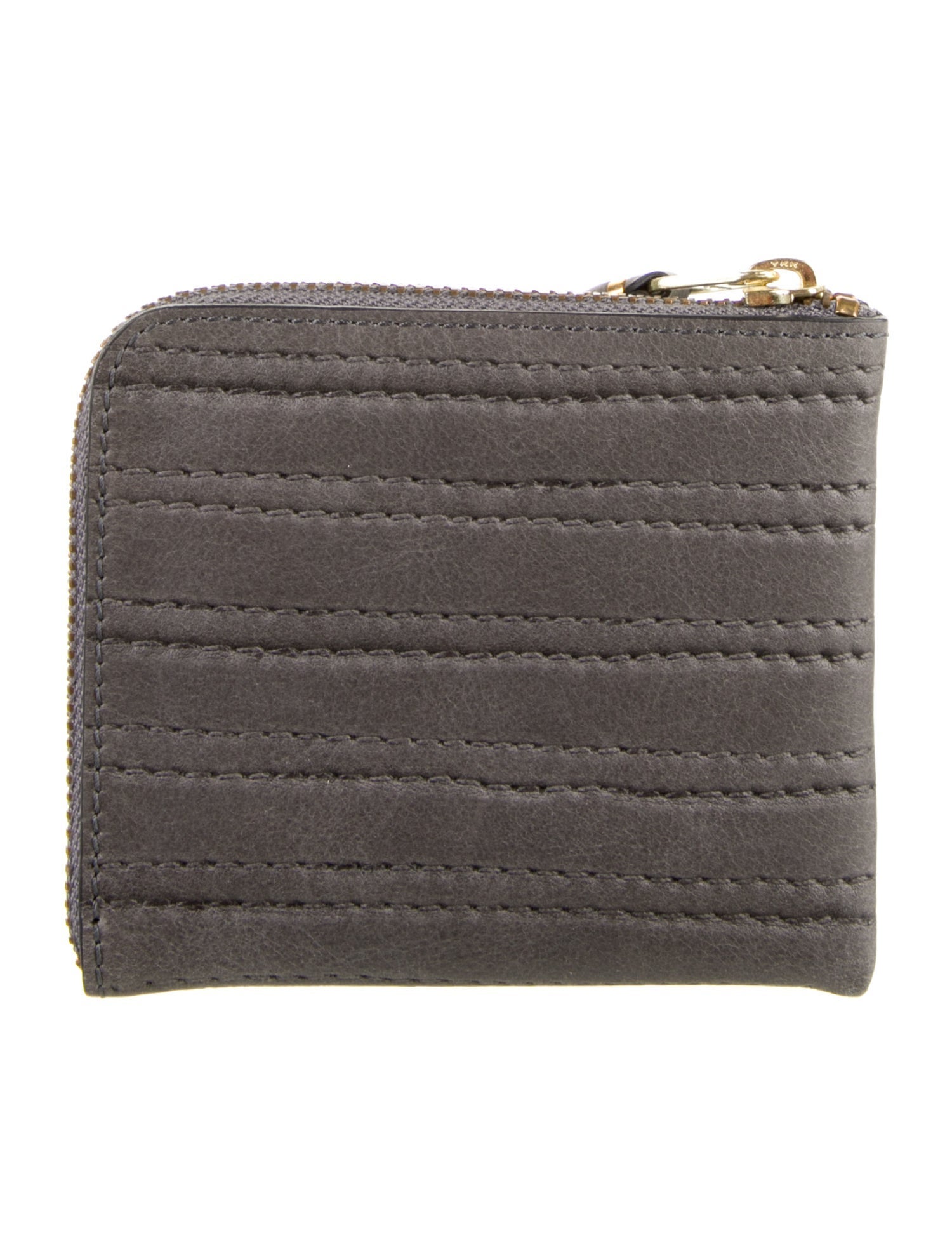 Comme des Garçons Leather Striped Compact Wallet