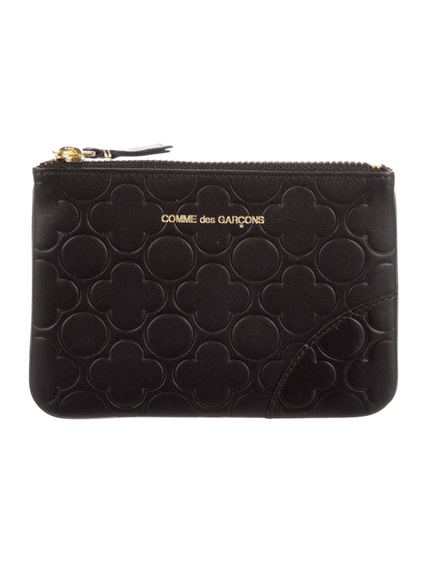 Comme des Garçons Leather Printed Pouch